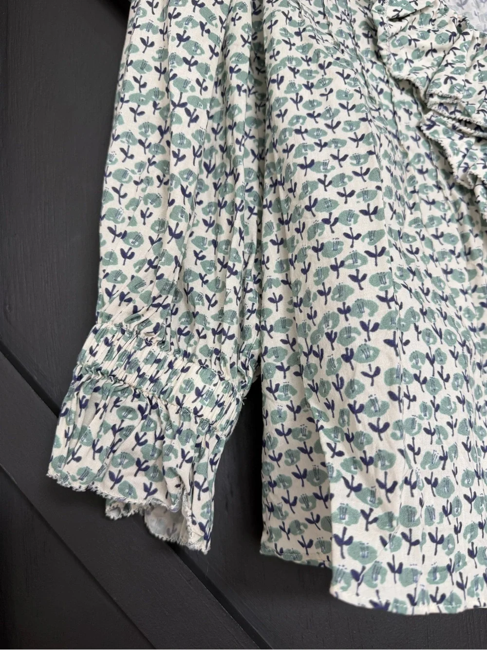 Hunter Bell Ditsy Floral Imogen Blouse & Jemma Shorts Set, Size Small